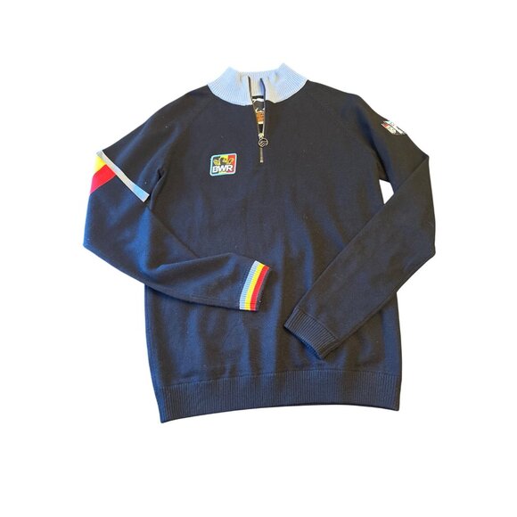 Belo Après Shred Merino Wool Blend Medium Top Bloke Ski Sweater Oversized - Picture 1 of 9